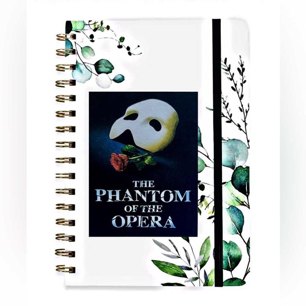 *30off3* Phantom of the Opera Notebook. Gift for Her/Him. Back to school gift.